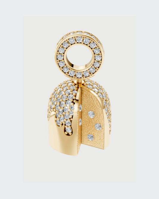 Gold Bread Pendant