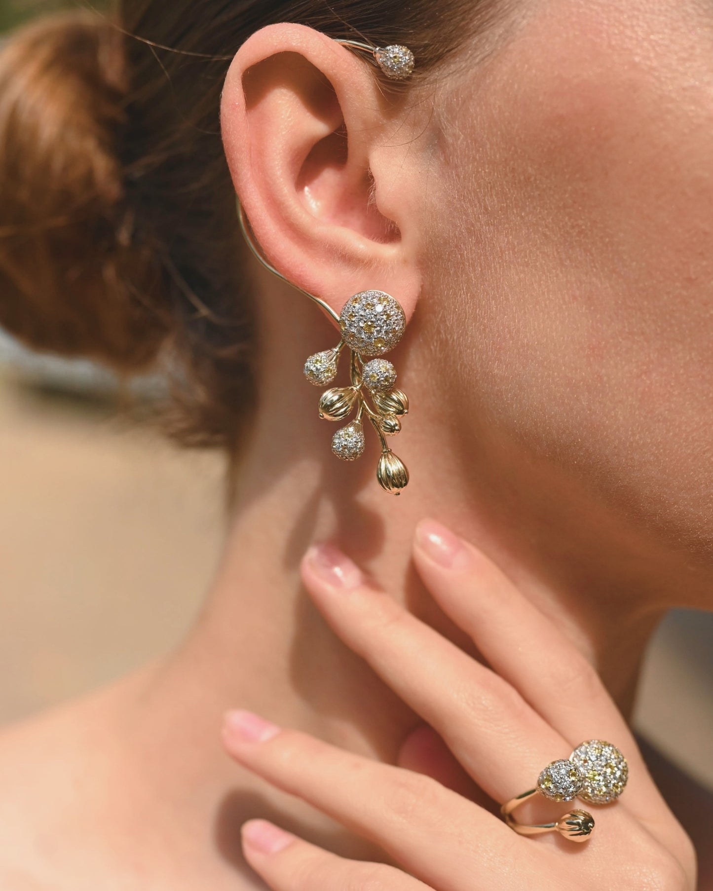 Gold Mimosa cuff