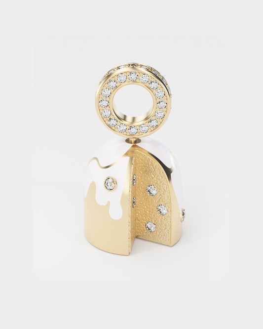 Gold Bread Pendant