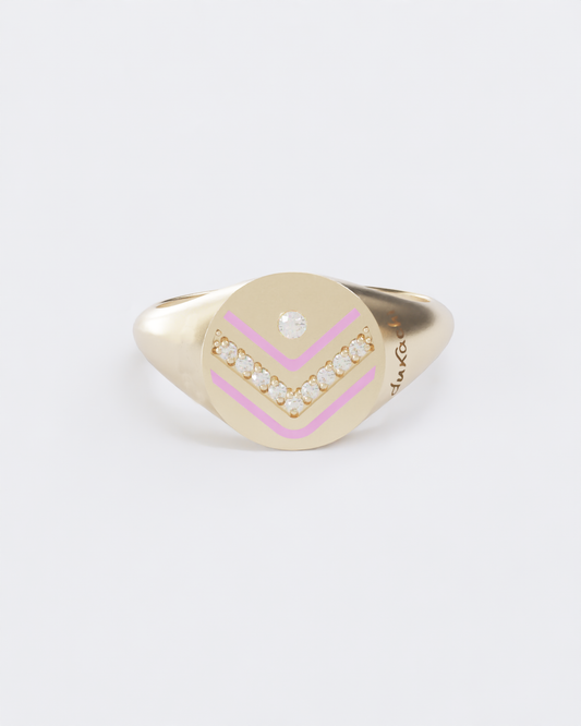 Colors of roots Signet Ring