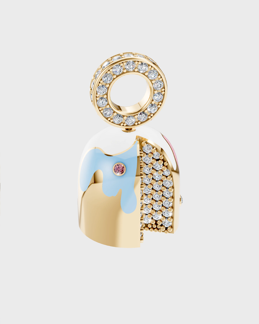 Gold Bread Pendant