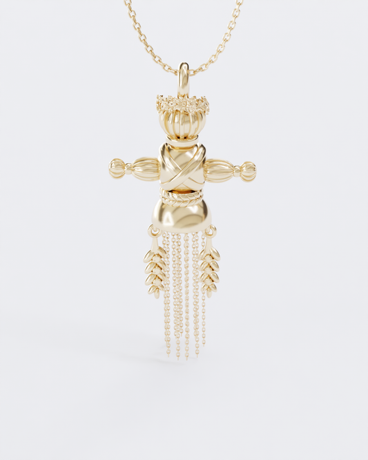 Lucky Charm Doll Wreath pendant
