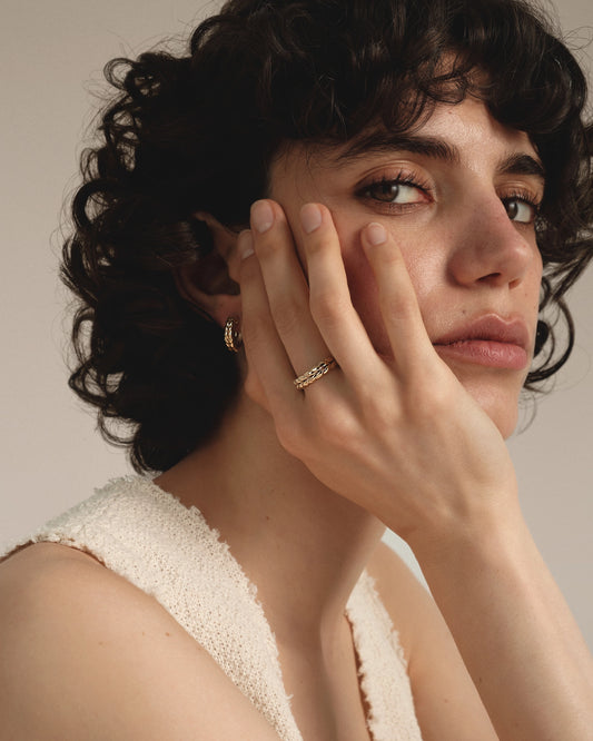 Gold Spikelets ring