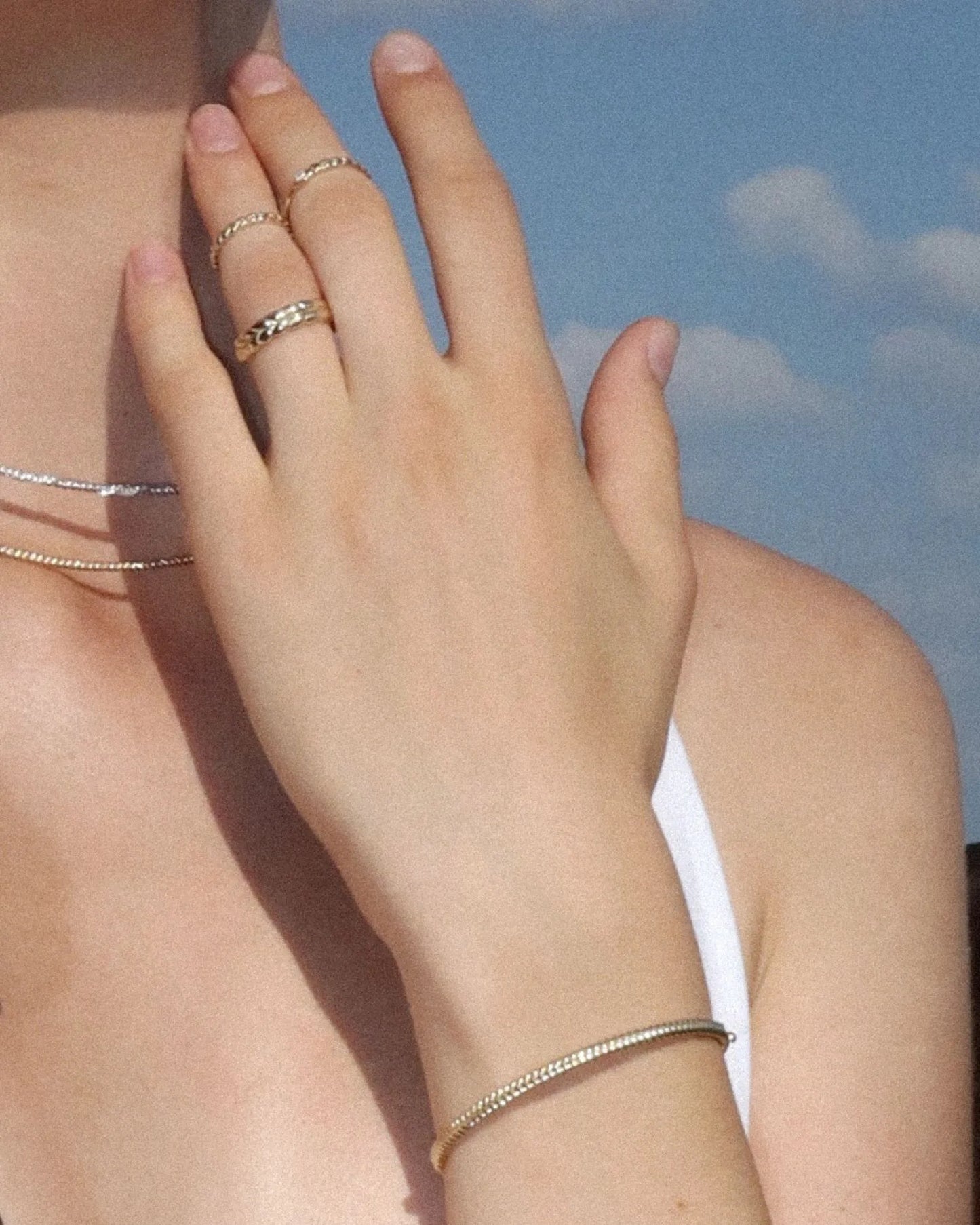 Gold Bracelet Spikelet  with diamonds