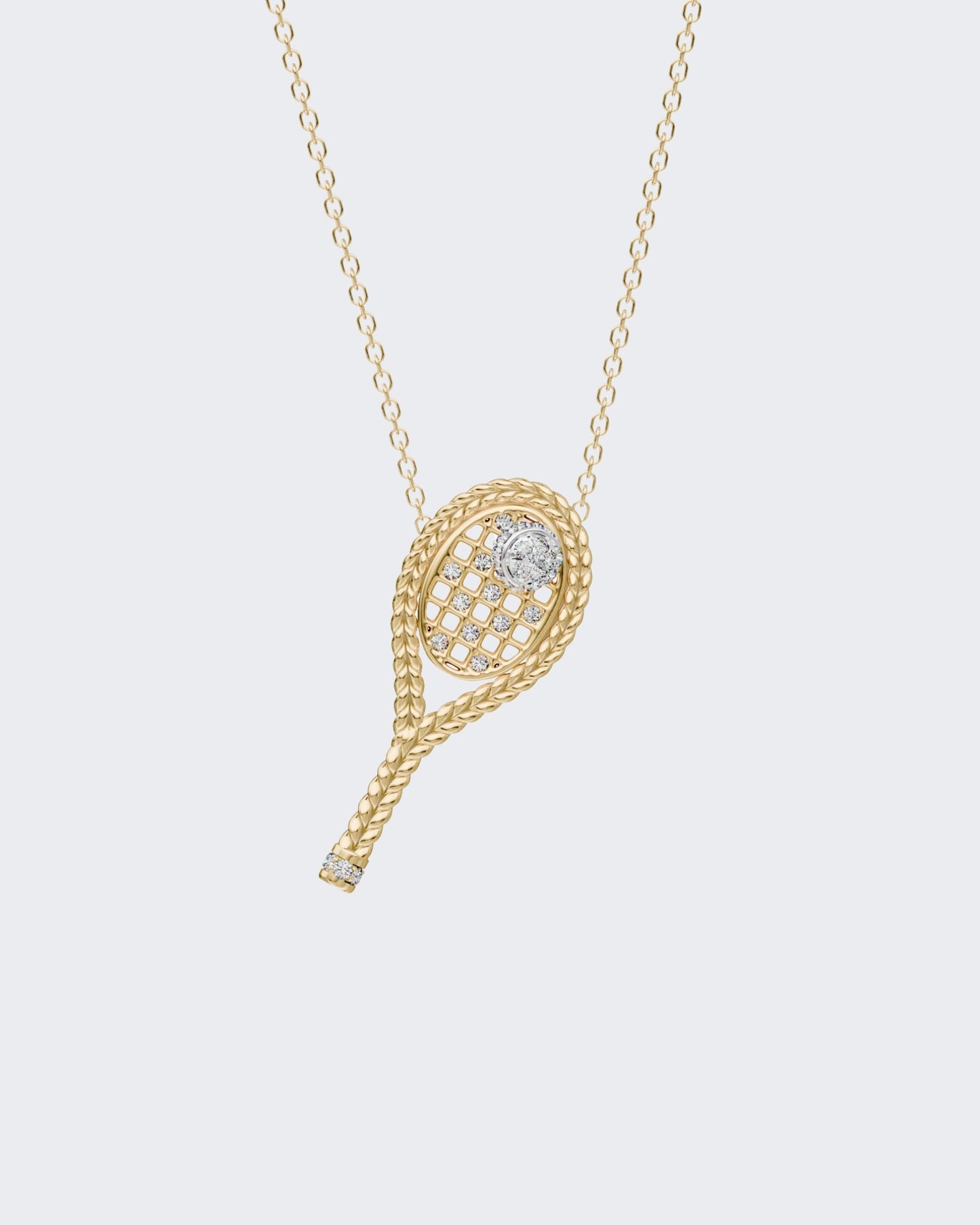 Tennis & Ball Pendant