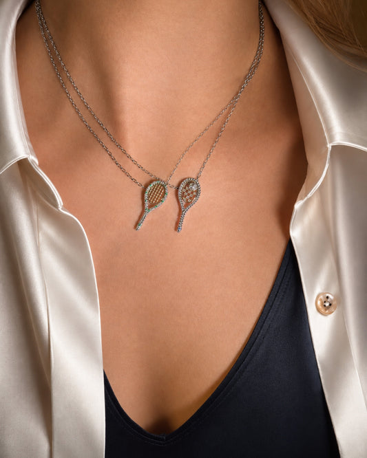 Tennis & Ball Pendant