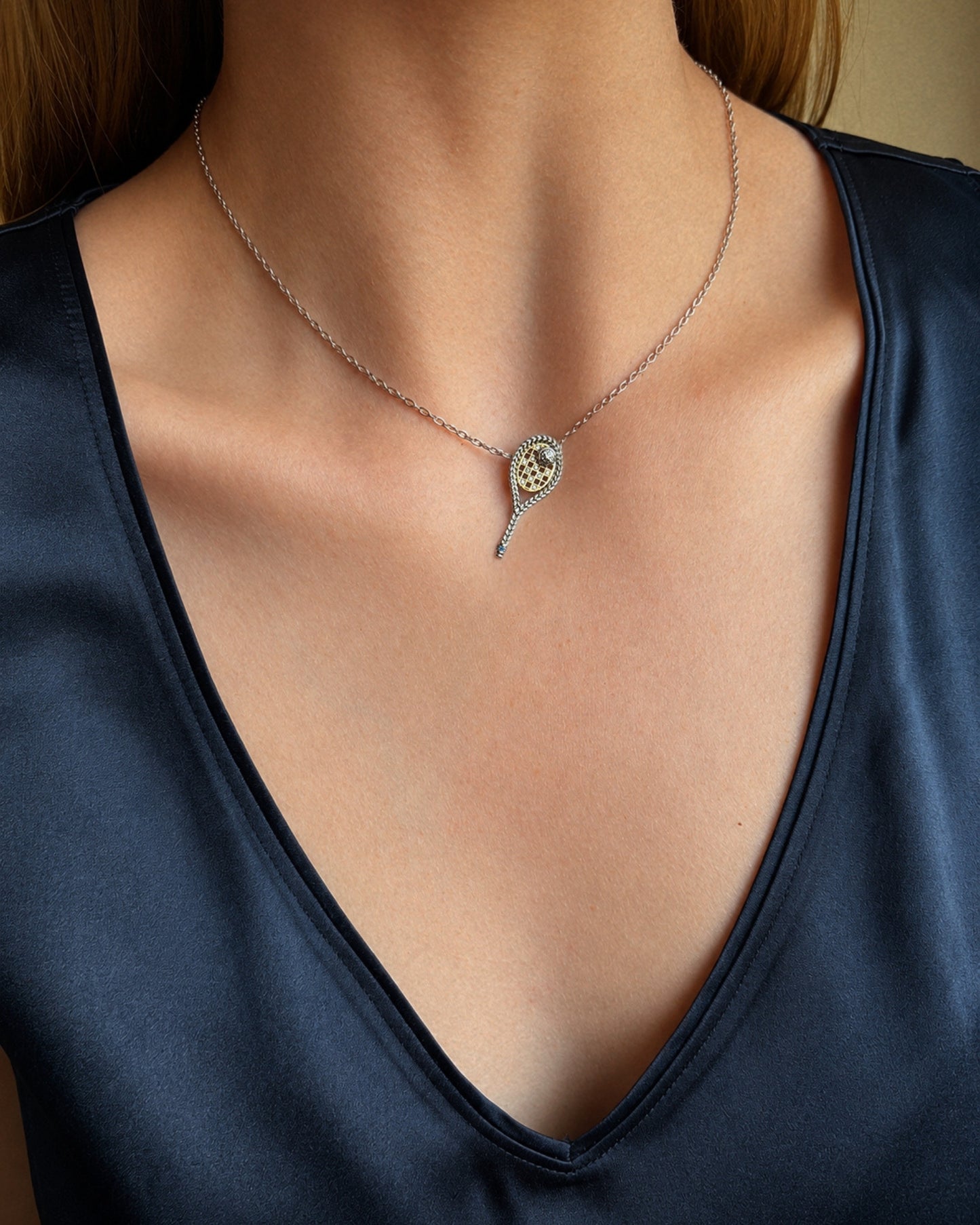 Tennis & Ball Pendant