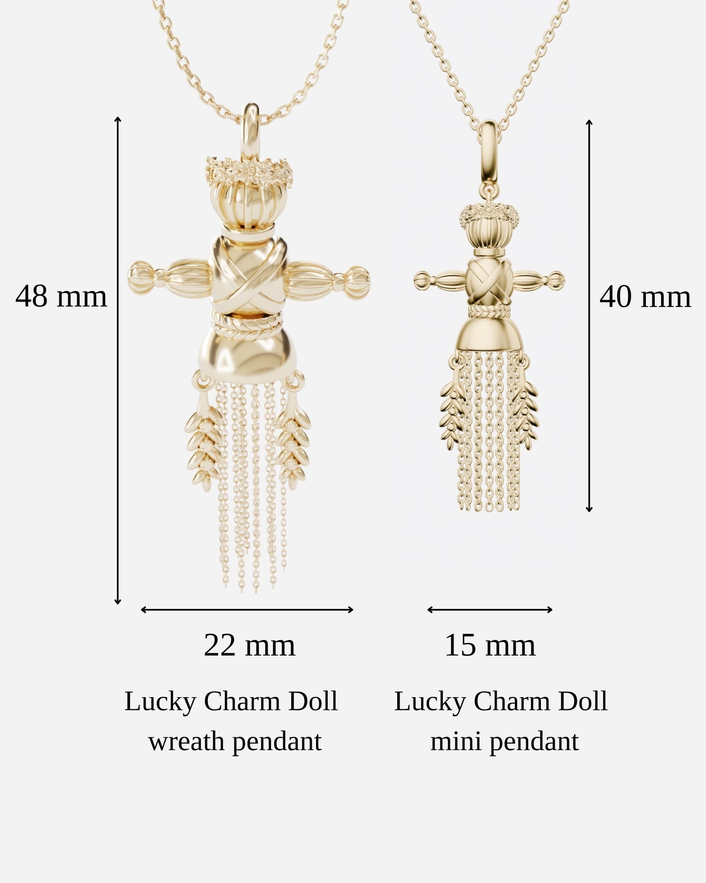 Lucky Charm Doll mini pendant