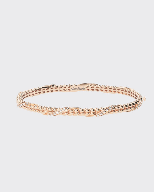 Gold Bracelet Spikelet  with diamonds
