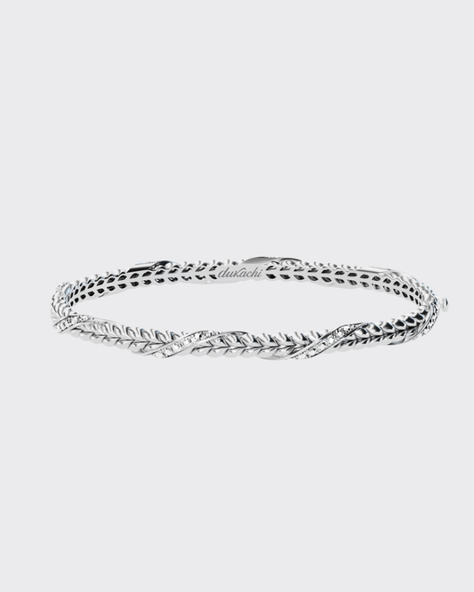 Gold Bracelet Spikelet  with diamonds