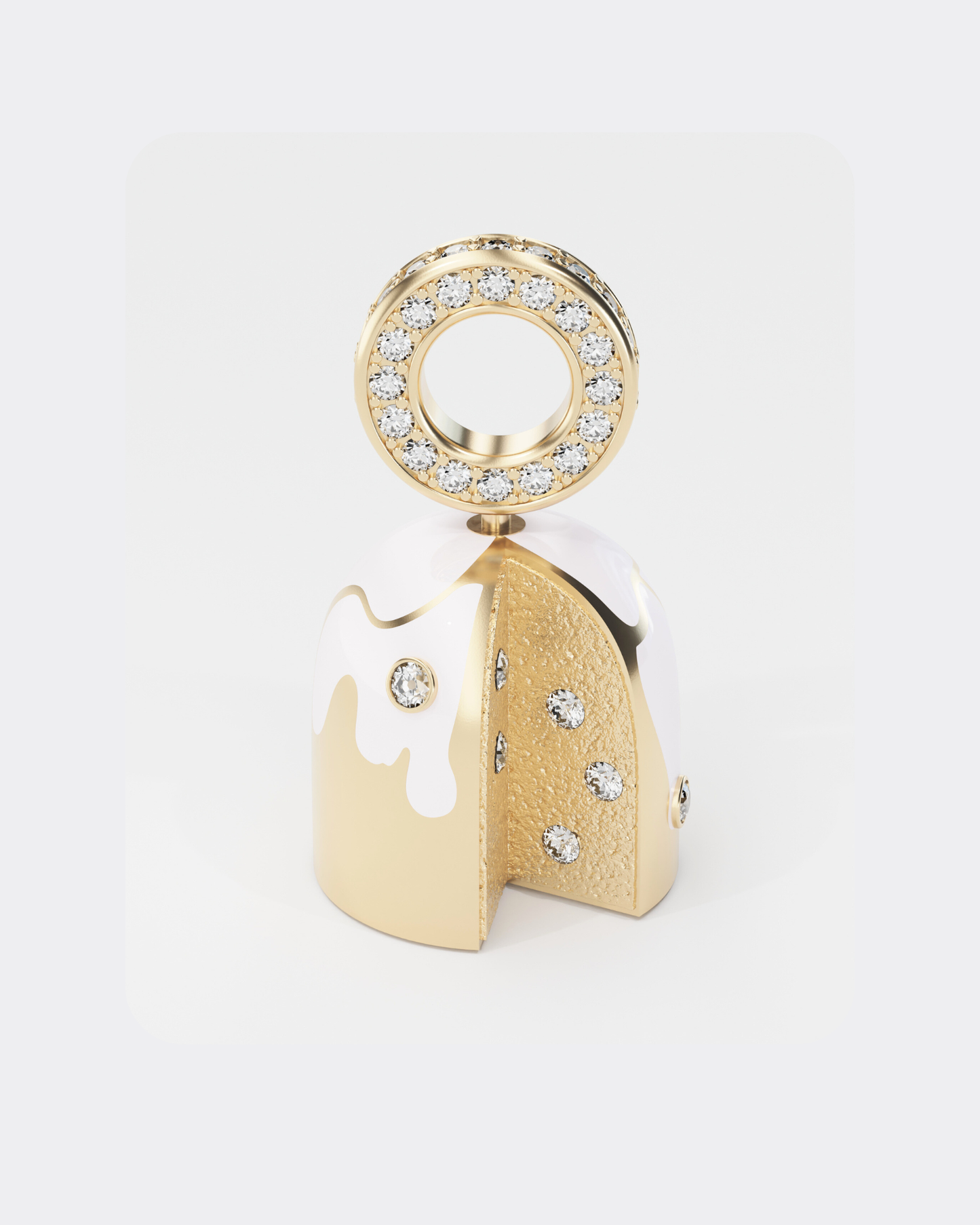 Gold Bread Pendant