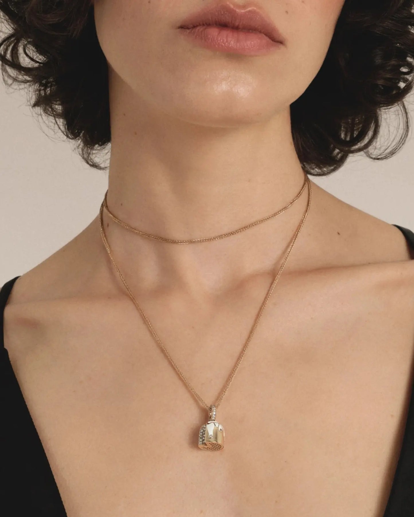 Gold Bread Pendant