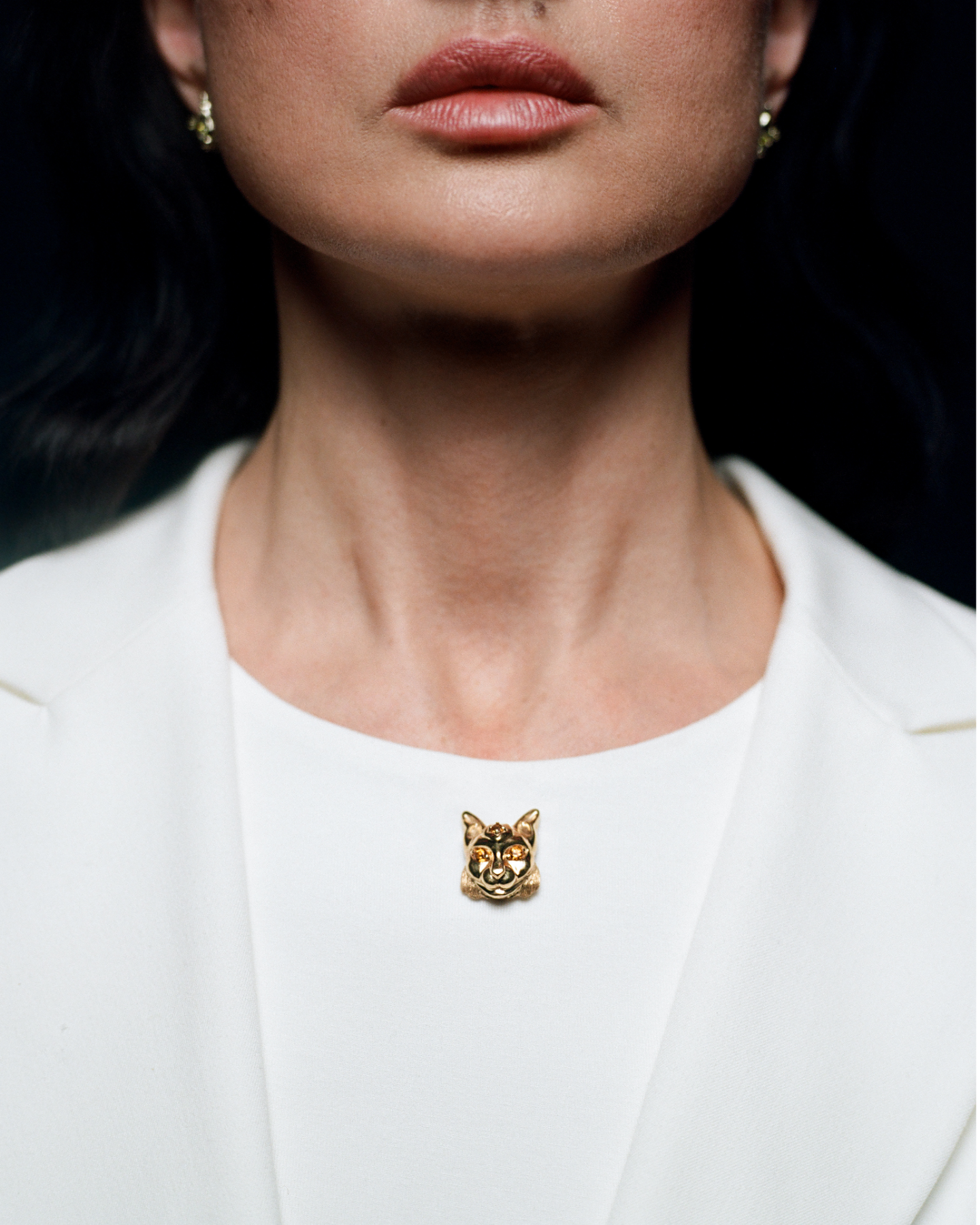 Gold brooch Lynx