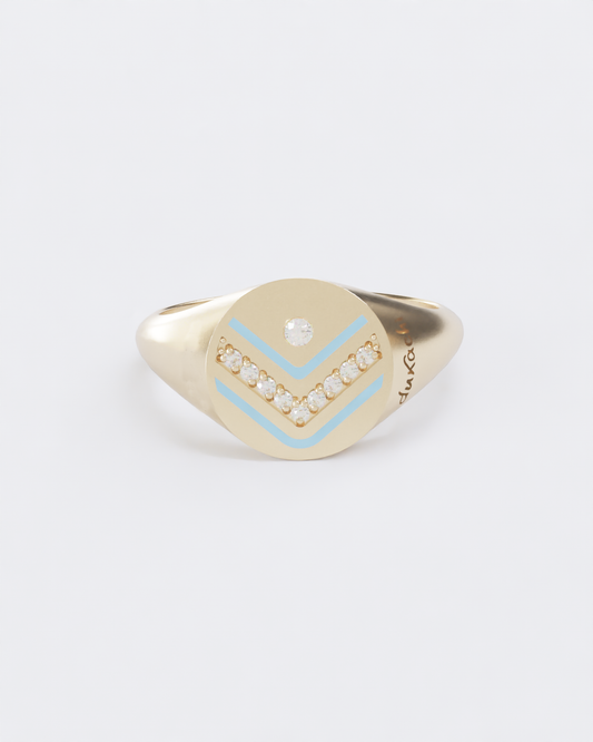 Colors of roots Signet Ring