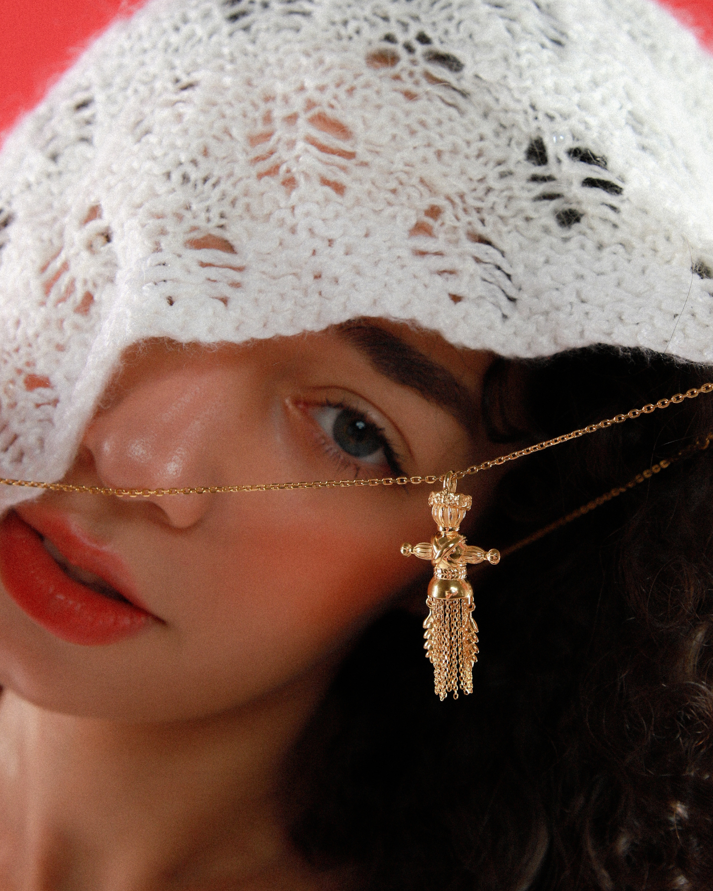 Lucky Charm Doll Wreath pendant
