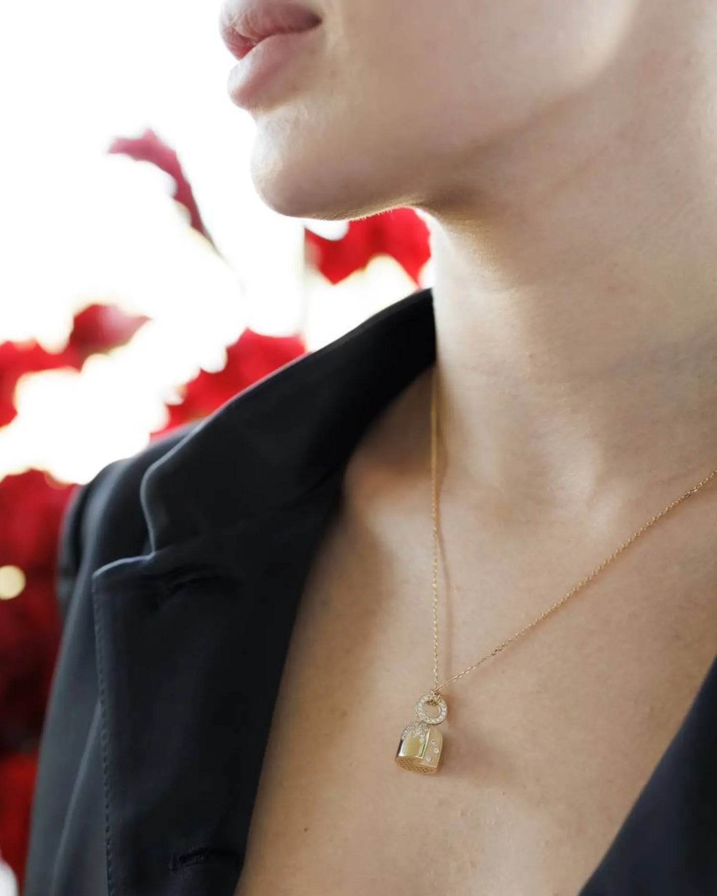 Gold Bread Pendant