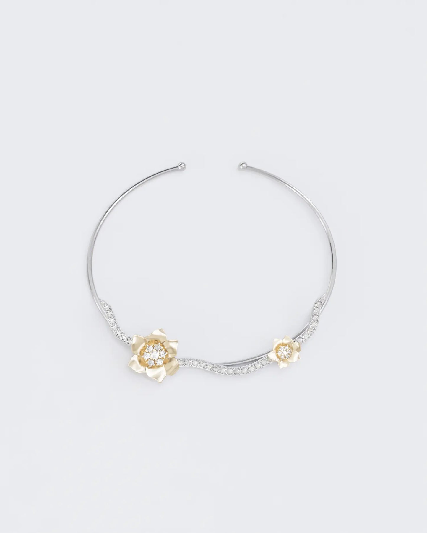 Gold Bracelet wreath Anemone