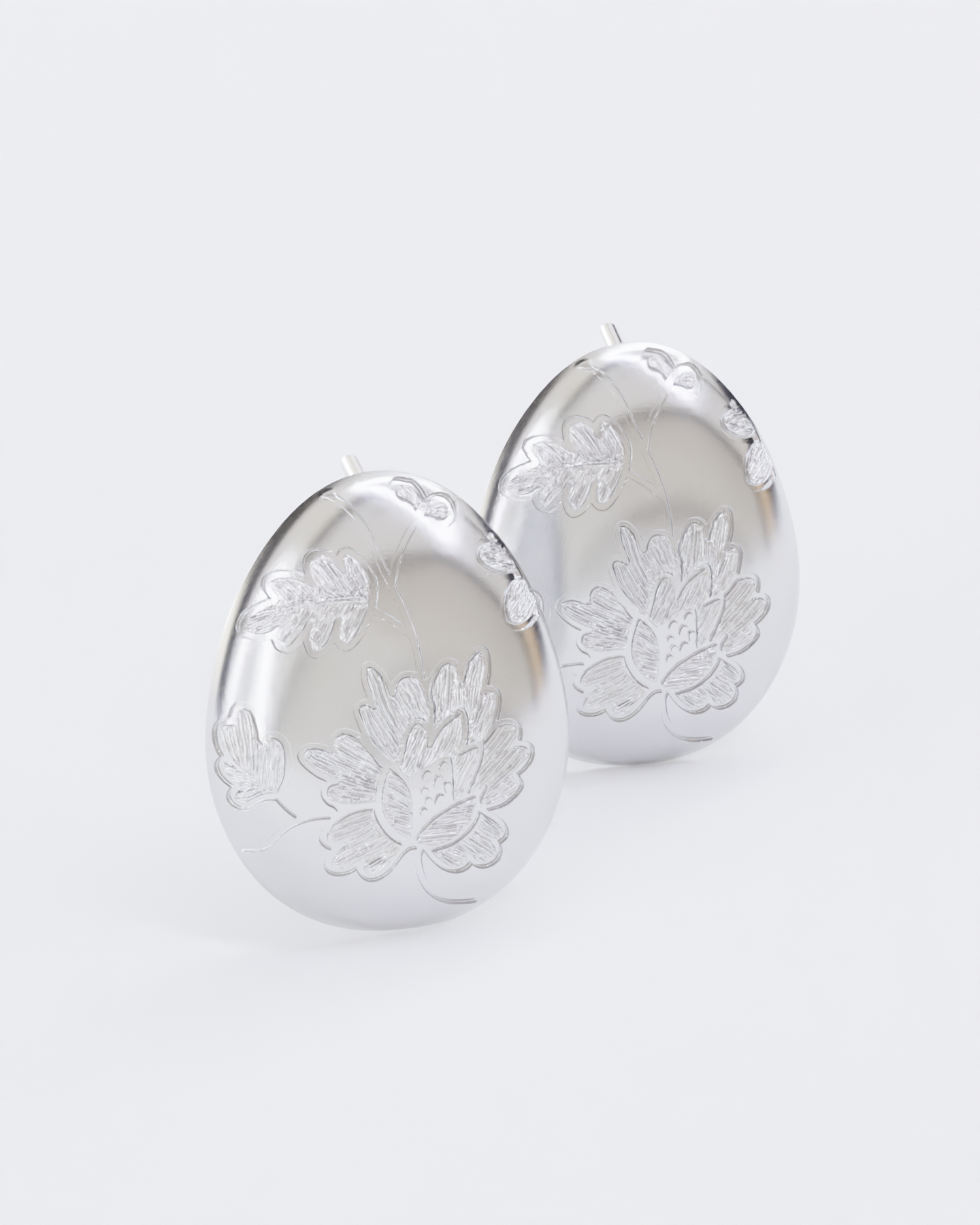 Gold earrings Bloom