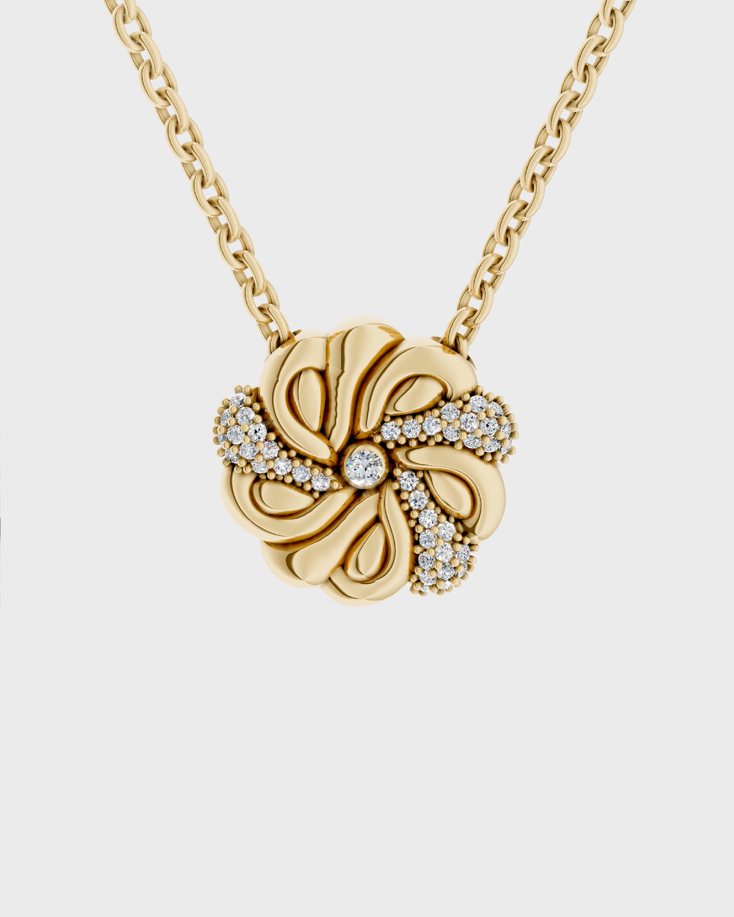 Gold Braided Bread Necklace
