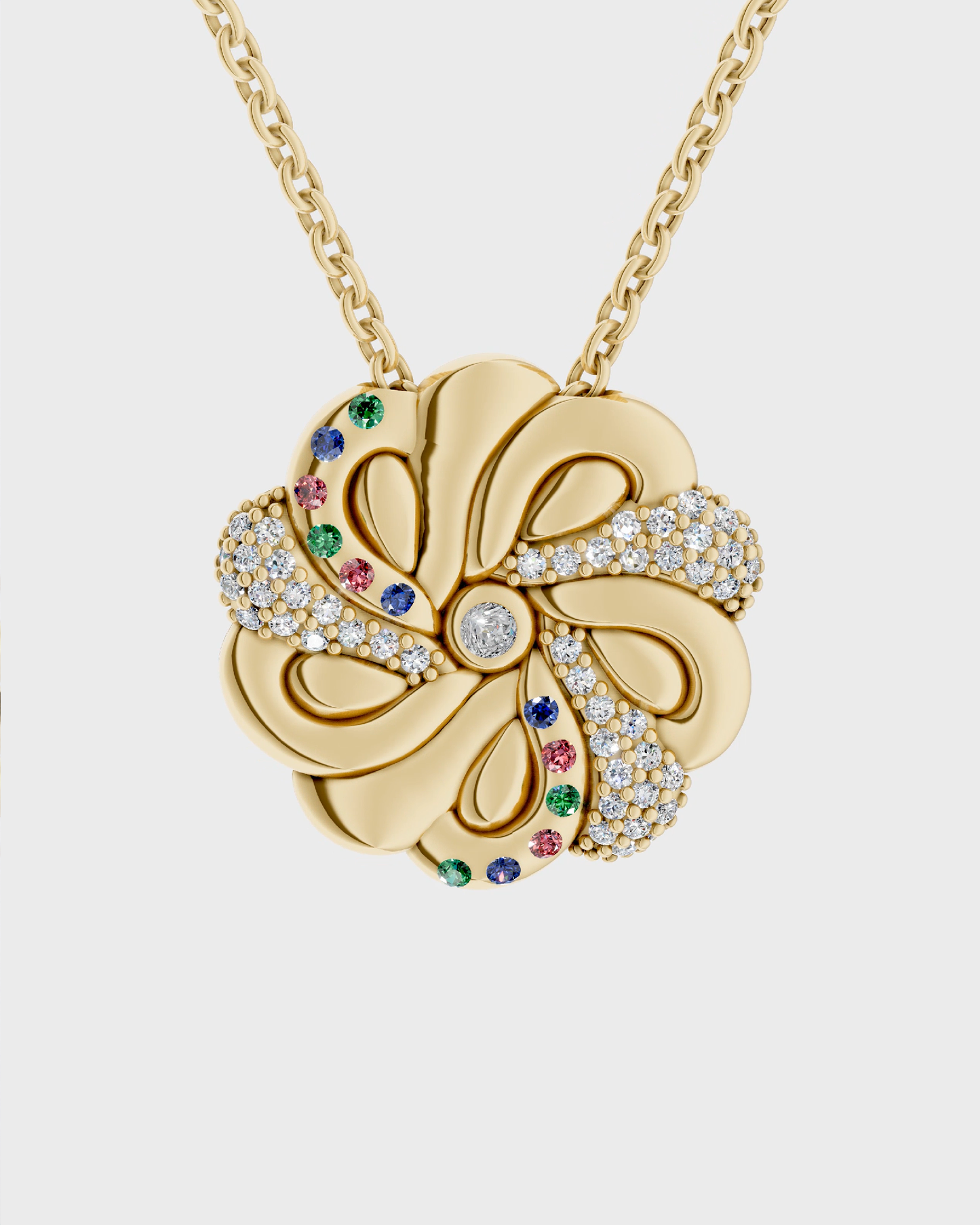 Gold Braided Bread Necklace