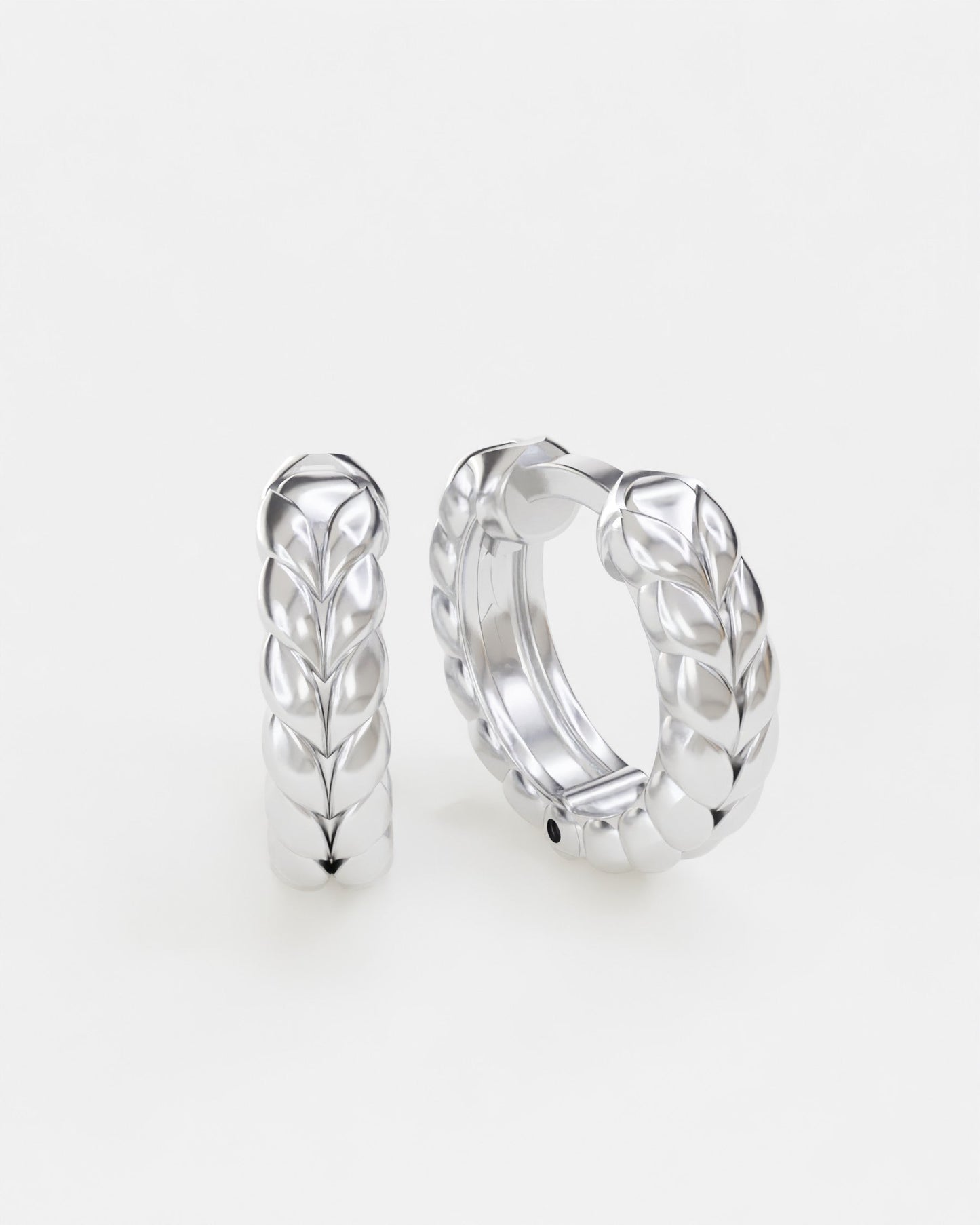 Gold Spikelets hoop earrings