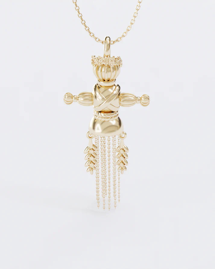 Lucky Charm Doll Wreath pendant