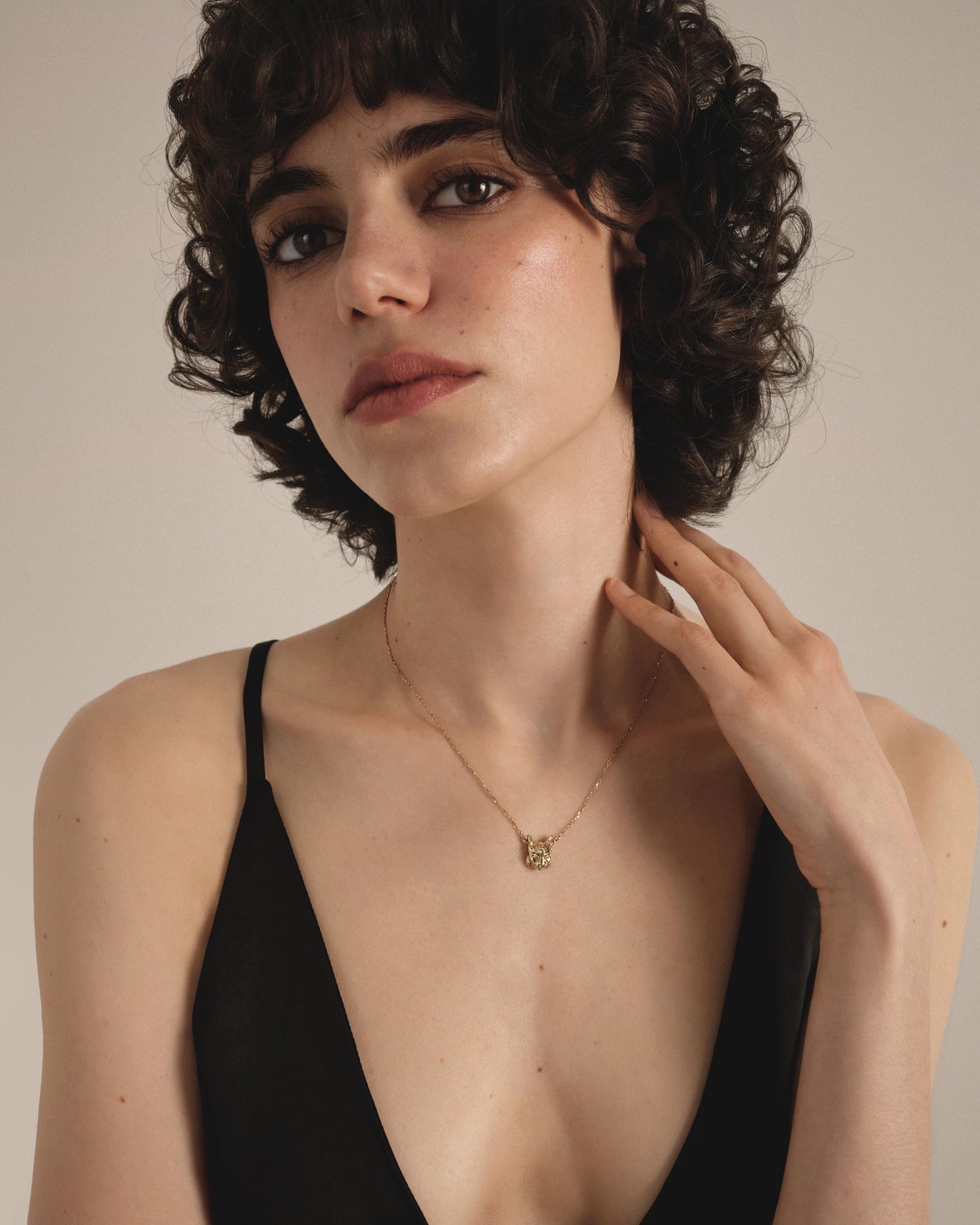Gold necklace Lynx Mini