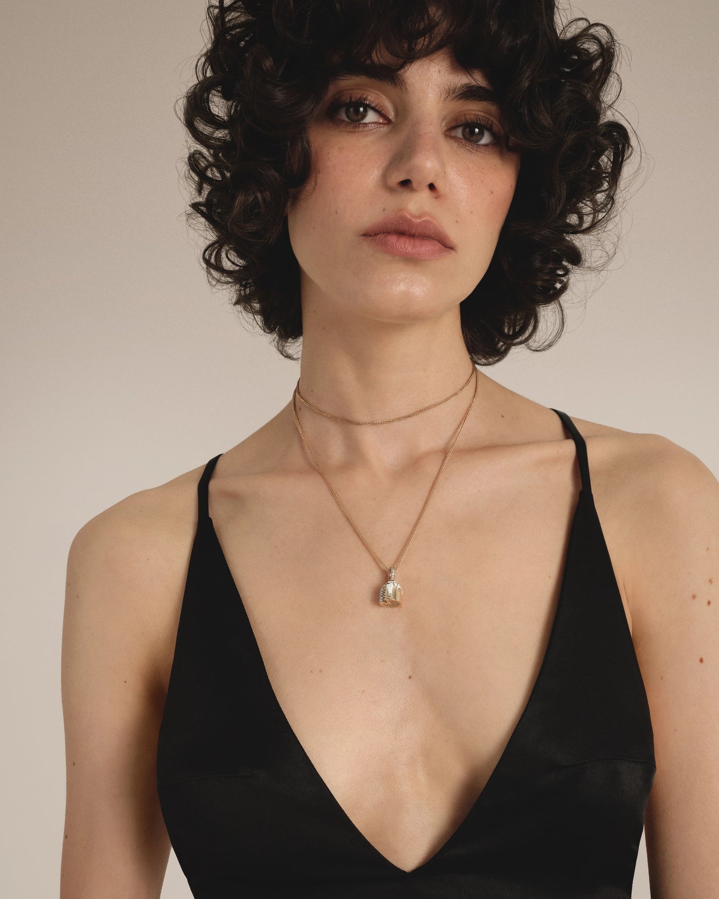 Gold Bread Pendant