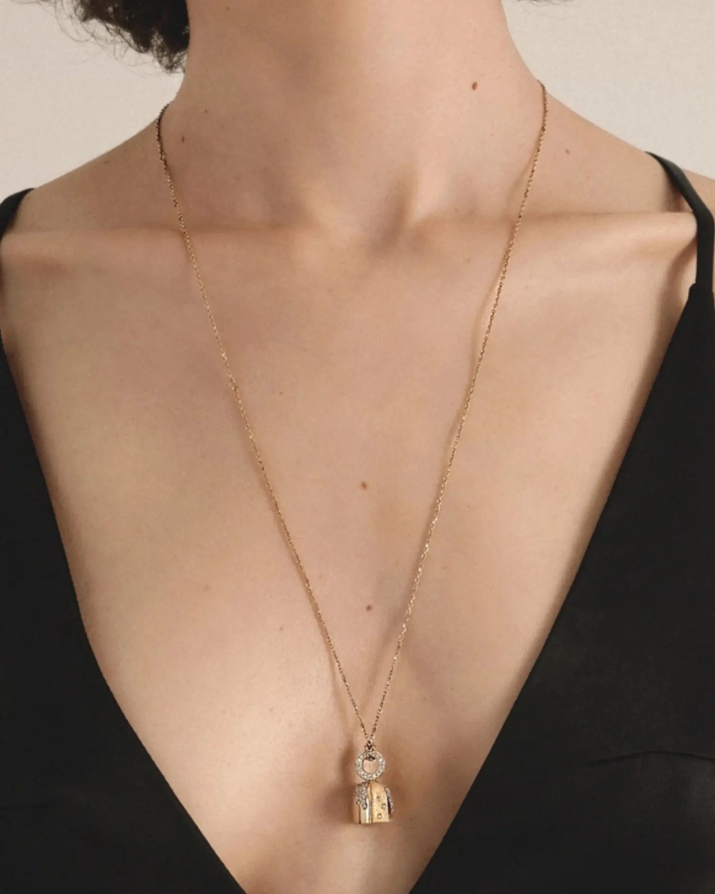 Gold Bread Pendant