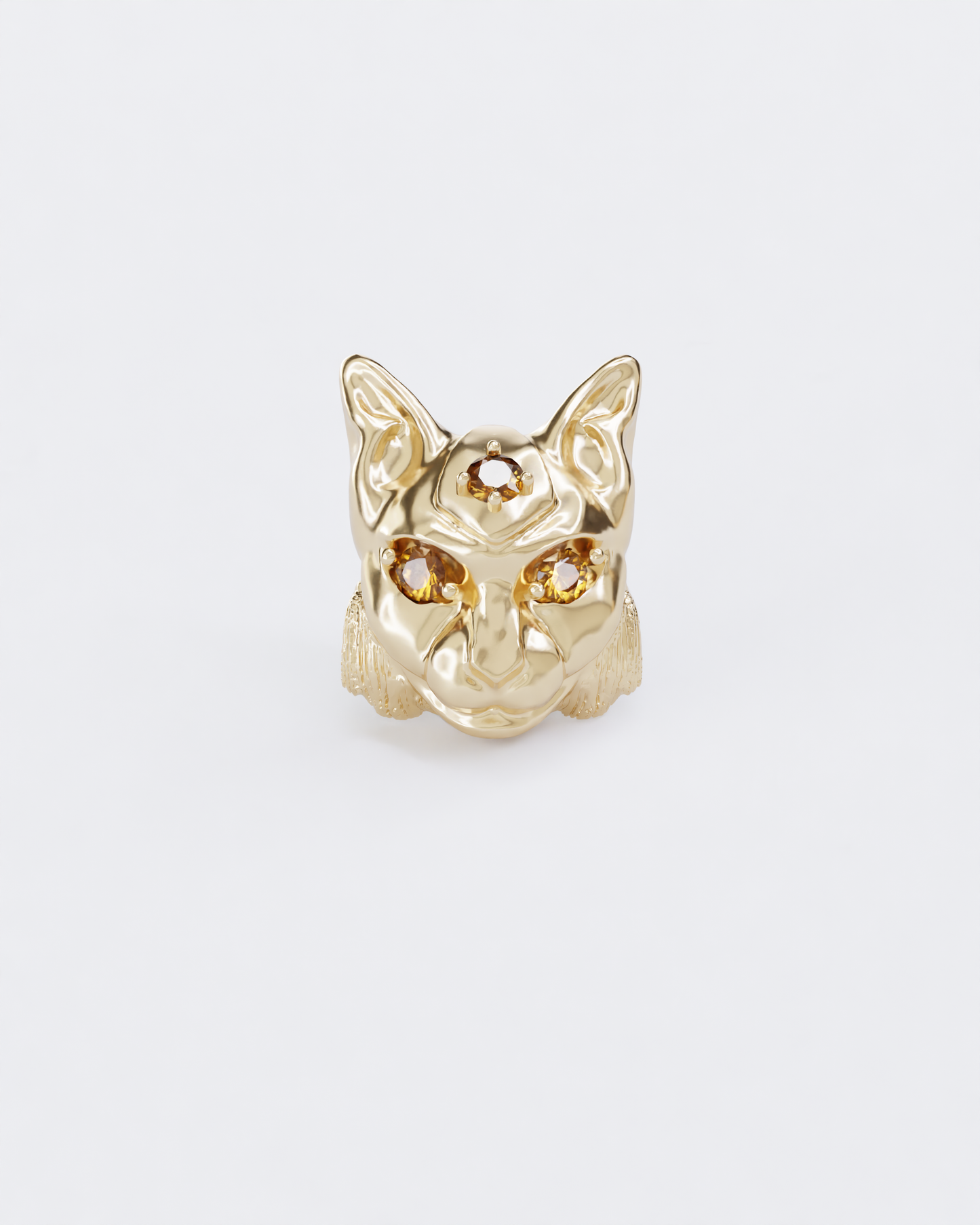 Gold brooch Lynx