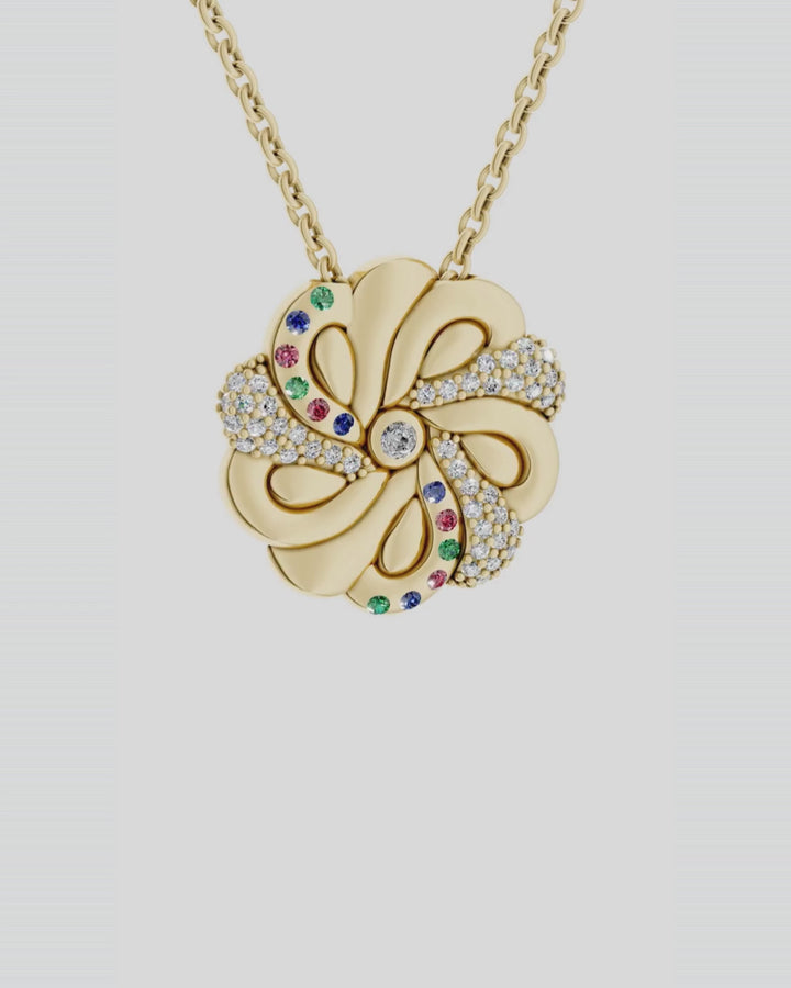 Gold Braided Bread Necklace