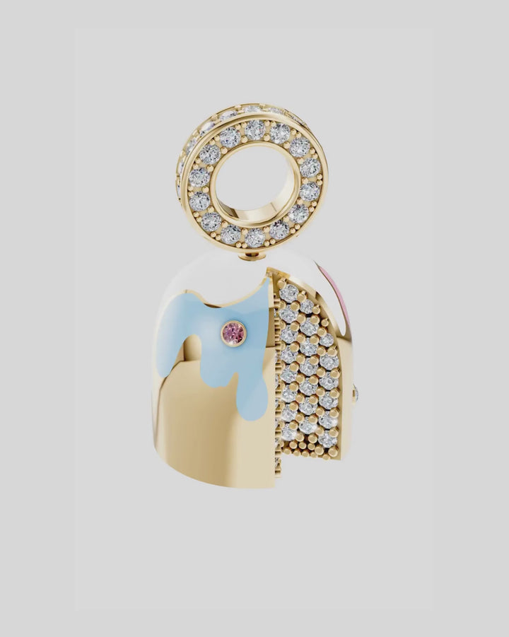 Gold Bread Pendant