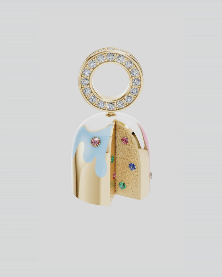 Gold Bread Pendant