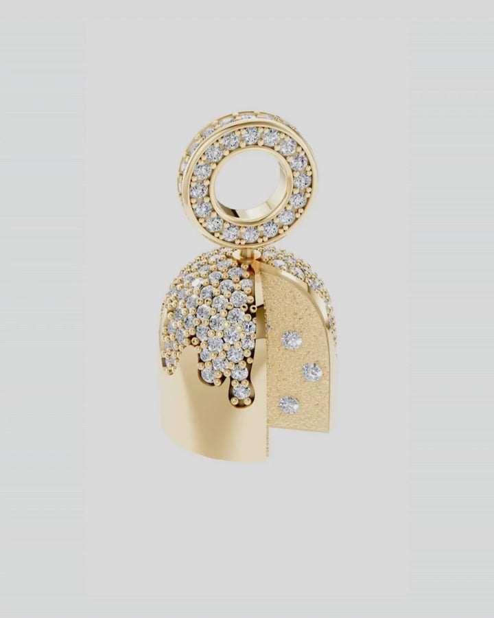 Gold Bread Pendant