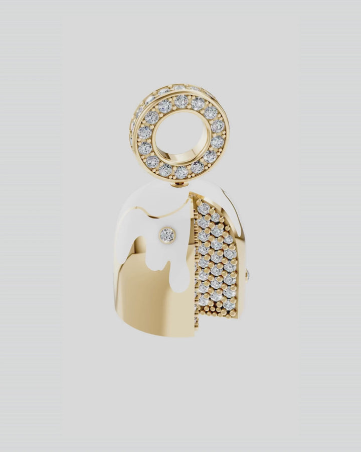 Gold Bread Pendant